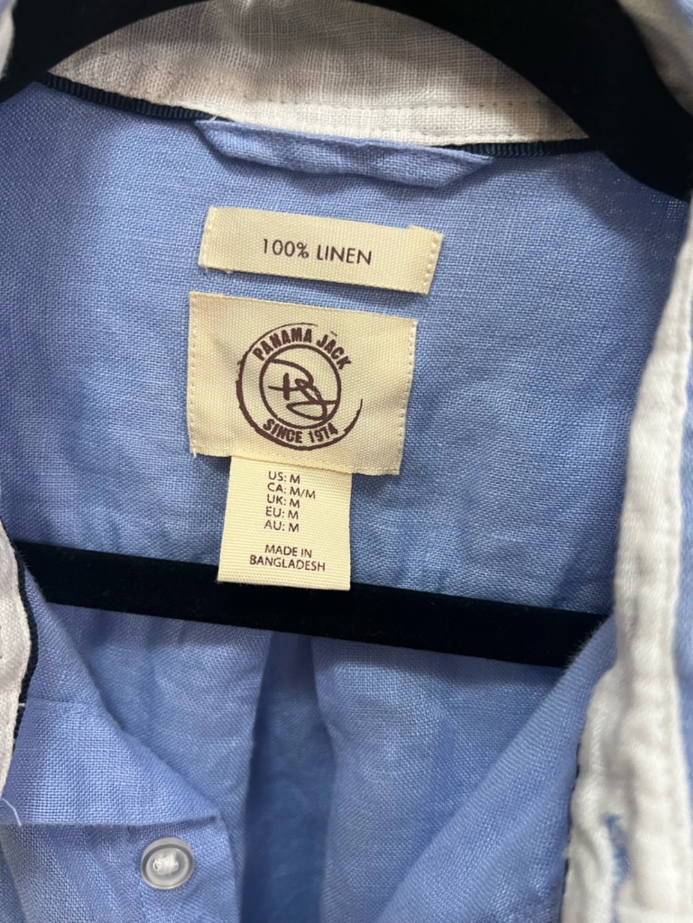 Panama Jack Light Blue Women’s 's Long-Sleeve Button-Down Shirt - Picture 2 of 5